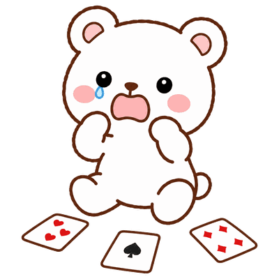 負けると泣くの場面のいくくまくん